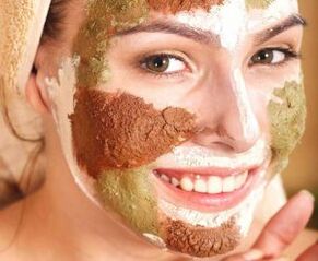 Lifting mask to rejuvenate facial skin at home