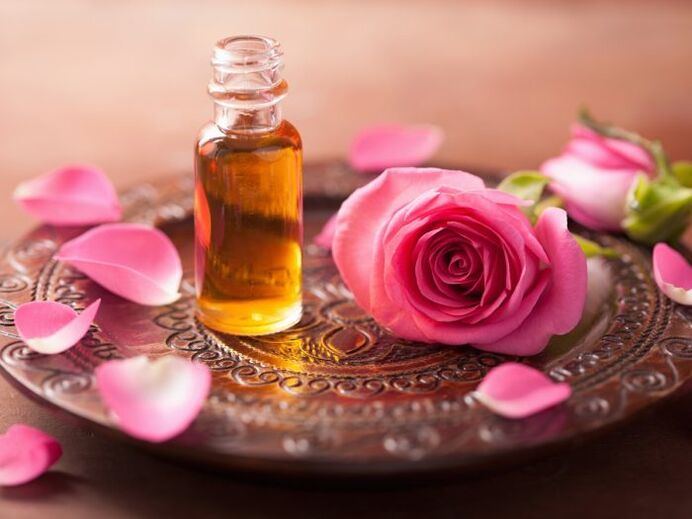 Rose oil can be especially helpful in renewing skin cells. 