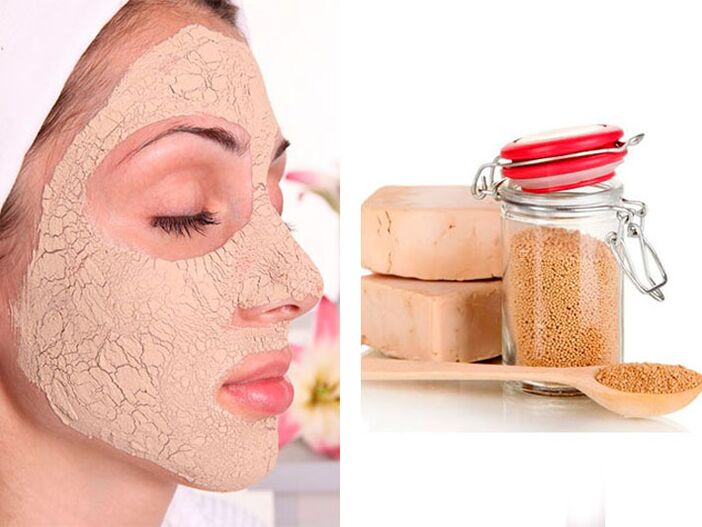 Mask with yeast to smooth out wrinkles